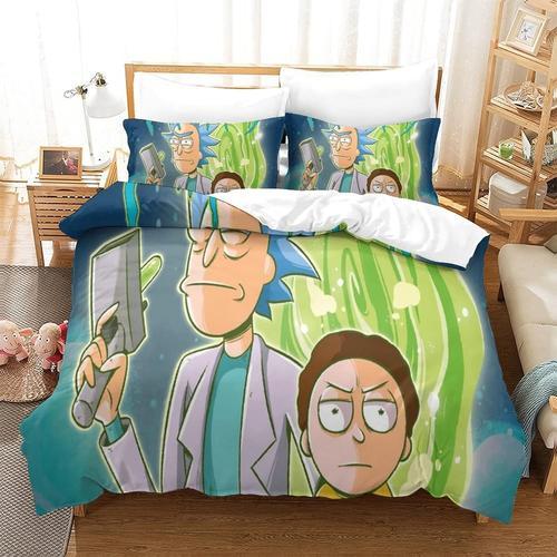 Rick And Morty Imprim¿¿ Parure De Lit X Cm Adultes Ado Housse De Co... on Productcaster.