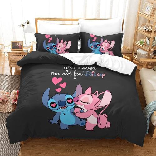 Stitch Bedding Set 3 Pieces Lilo & Stitch Pattern Duvet Cover Sets ... on Productcaster.