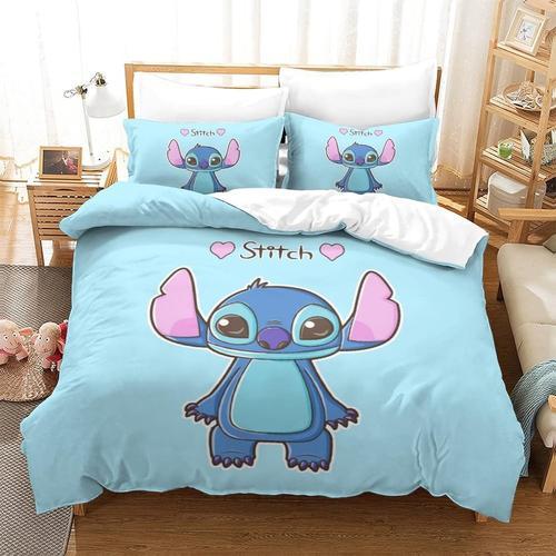 Stitch Bedding Set 3 Piece Set Duvet Cover Set Soft Microfiber Quil... on Productcaster.