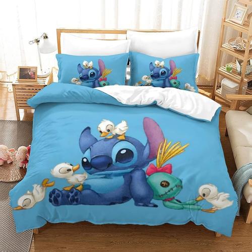 Stitch Duvet Cover Set Kids Adults Bedroom Lilo & Stitch De Sign Du... on Productcaster.