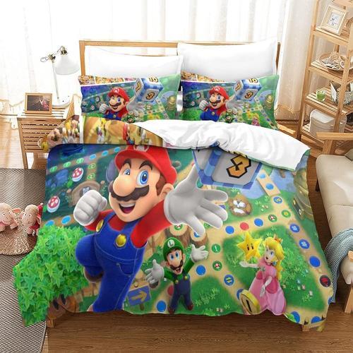 Super Mario Ensemble De Housse De Couette Pour Enfants Jeunes Adult... on Productcaster.