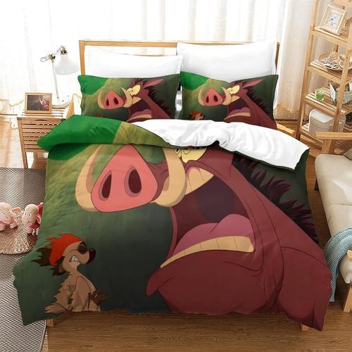 Ensemble De Housse De Couette Roi Lion Pumba Pour Enfants, Jeunes E... on Productcaster.