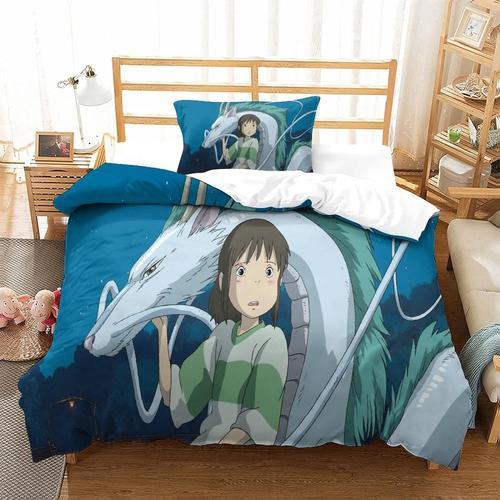 Studio Ghibli Anime Poster King Size Parure De Lit Housse De Couett... on Productcaster.