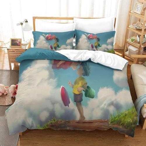 Housse De Couette Avec Affiche D'anime Studio Ghibli, Housse De Cou... on Productcaster.