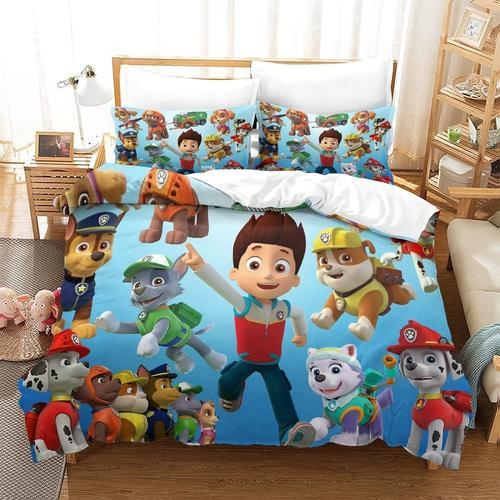 Housse De Couette Paw Patrol, Ensemble De Literie, Dessin Anim¿¿, F... on Productcaster.