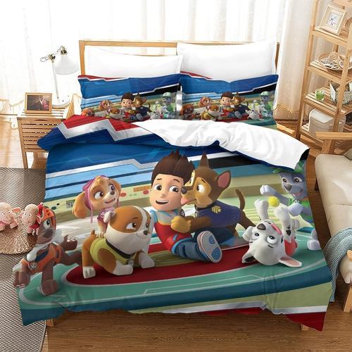 Housse De Couette Paw Patrol, Ensemble De Literie, Dessin Anim¿¿, F... on Productcaster.