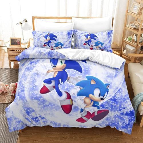 Sonic Le H¿¿Risson Housse De Couette Dessin Anim¿¿ Film Ensemble De... on Productcaster.