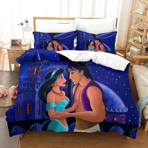 Parure De Lit Aladdin - Housse De Couette Avec Films Anim¿¿S - Impr... on Productcaster.