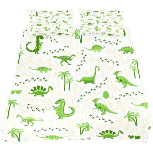 Housse De Couette Queen, Ensemble De Literie De Dinosaure De Dessin... on Productcaster.