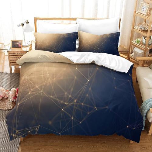 Housse De Couette Motif Imprim¿¿ Geometric Line D ,En Parure De Lit... on Productcaster.