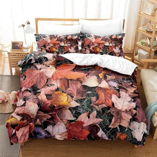 Ensemble De Housse De Couette Imprim¿¿E Feuilles D'¿¿Rable, Ensembl... on Productcaster.