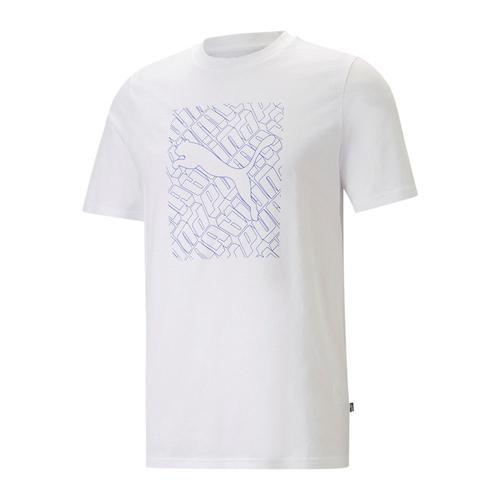 T-Shirt Blanc Homme Puma Graphics on Productcaster.