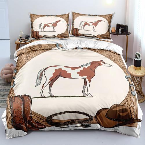 Housse De Couette De Cowboy Occidental, Housse De Couette Queen Wes... on Productcaster.