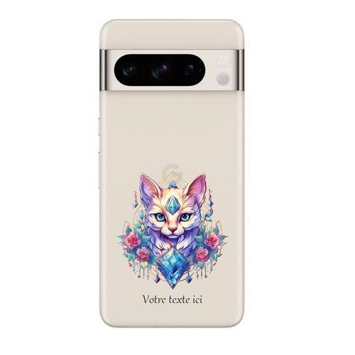 Coque Tpu Pour Google Pixel 8 Pro Chat Et Talisman Fleur Personnali... on Productcaster.