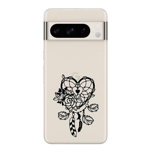 Coque Tpu Pour Google Pixel 8 Pro Dreamcatcher Coeur Noir on Productcaster.