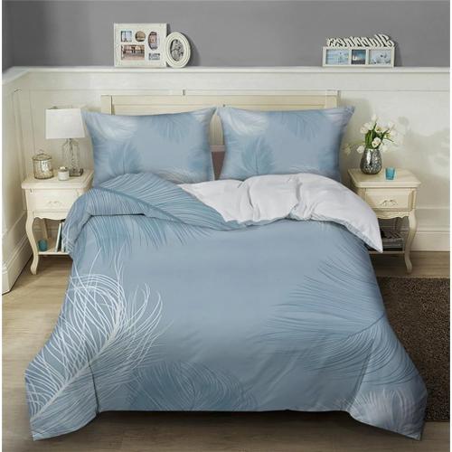 Housse De Couette Simple Bleu Clair Pour Enfants Et Adultes, Literi... on Productcaster.