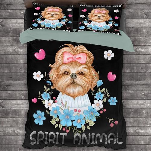 Shih Tzu Is My Spirit ¿C Parure De Lit En Microfibre Lav¿¿E, Douce ... on Productcaster.