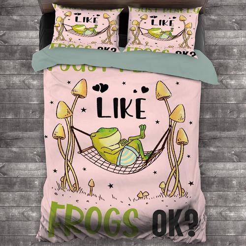 I Just Really Like Frogs Ok, Parure De Lit En Microfibre Lav¿¿E, Do... on Productcaster.