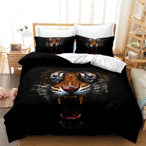 Tigre Literie Housse De Couette Animal Imprim¿¿ Ensemble De Literie... on Productcaster.