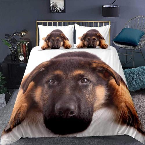 Parure De Lit En Microfibre Avec Housse De Couette Pour Chien, Ense... on Productcaster.