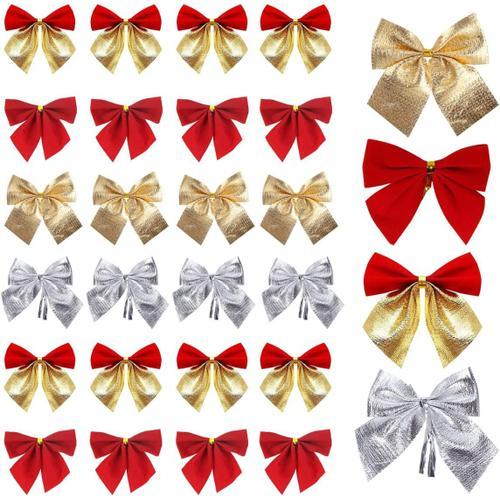 96Pcs Noeud De Ruban De Noël,Bowknot Décoration,Fete Emballages Cad... on Productcaster.