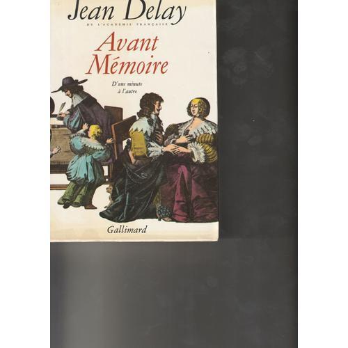 Jean Delay Avant Mémoire. I Et Ii on Productcaster.