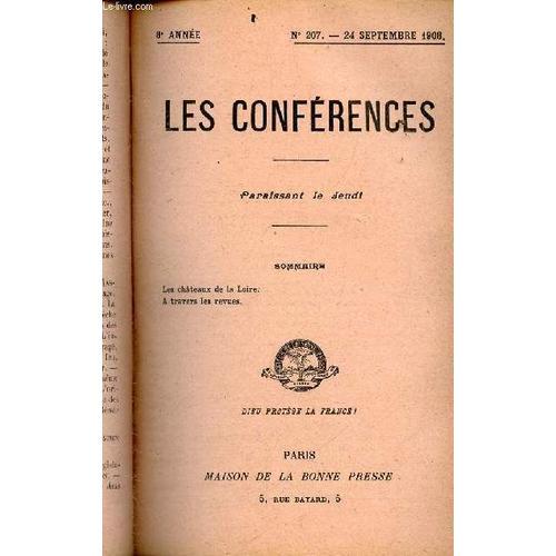 Les Conferences N°207 - 24 Septembre 1908 - 8e Annee- Les Chateaux ... on Productcaster.