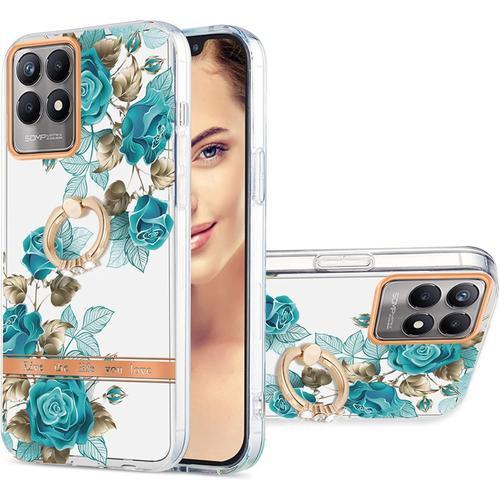 Han Coque Pour Realme 8i, Étui Coque Silicone Fleur Motif Souple Tp... on Productcaster.