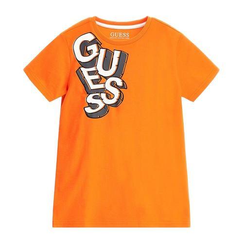 T-Shirt Orange Garçon Guess Groovy on Productcaster.