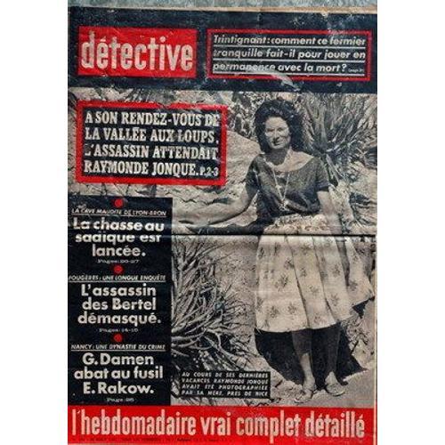 Detective N° 896 Du 30/08/1963 on Productcaster.