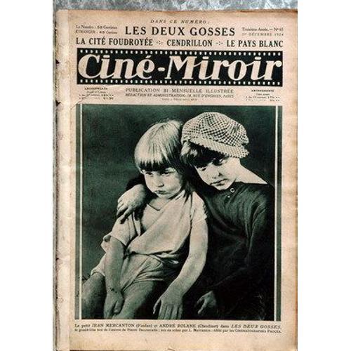 Cine Miroir N° 63 Du 01/12/1924 on Productcaster.