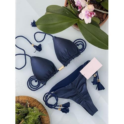 Maillot De Bain Triangle Imprimé Pour Femmes,Ensemble Deux Pièces,S... on Productcaster.