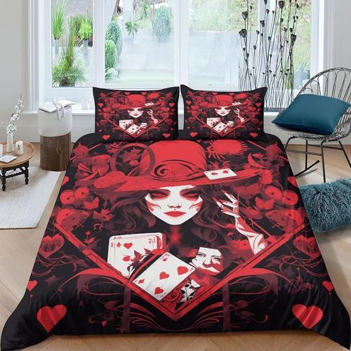 Ensemble De Housse De Couette Poker, Couleur Fantaisiste Gothique, ... on Productcaster.