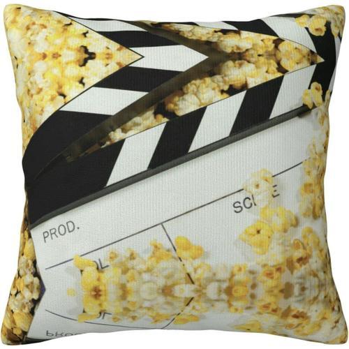 Housse De Coussin En Forme De Clins De Cinéma Et De Pop-Corn, Taie ... on Productcaster.