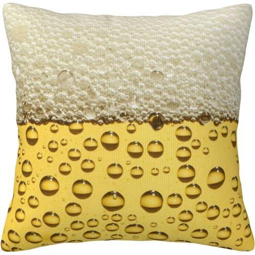 Housse De Coussin À Bulles De Bière, Taie D'oreiller Décorative Imp... on Productcaster.