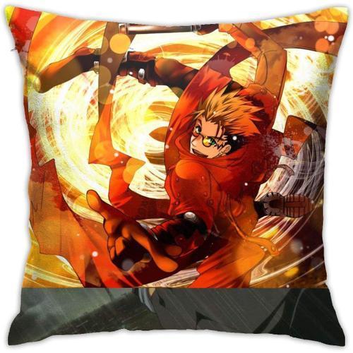 Trigun Anime Housse De Coussin Respirante De Luxe, 18x18 Pouces, Ta... on Productcaster.