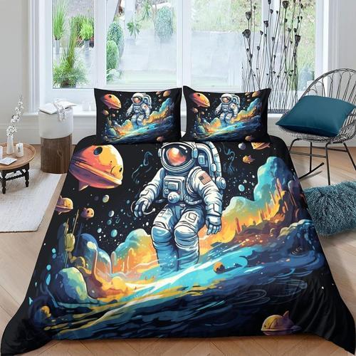 Housse De Couette Abstraite D¡ ̄Astronaute Queen Size | Ensemble De ... on Productcaster.