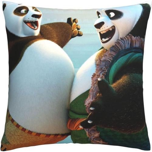 Kungfu Panda Housses De Coussin Douces 45 X 45 Cm Taies D'oreiller ... on Productcaster.