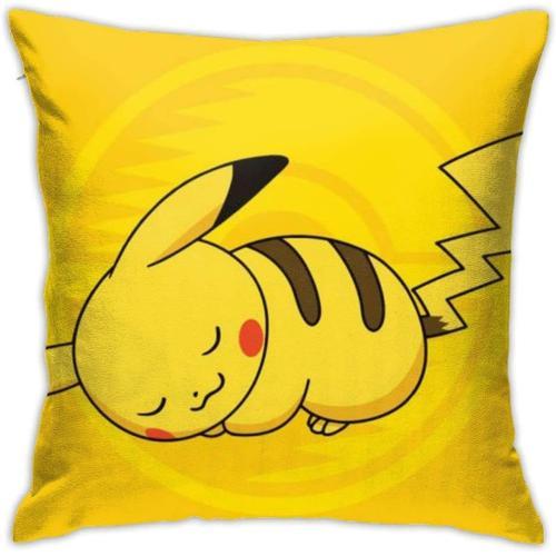 Taie D'oreiller Décorative Douce Pikachu Taie D'oreiller Carrée Hou... on Productcaster.