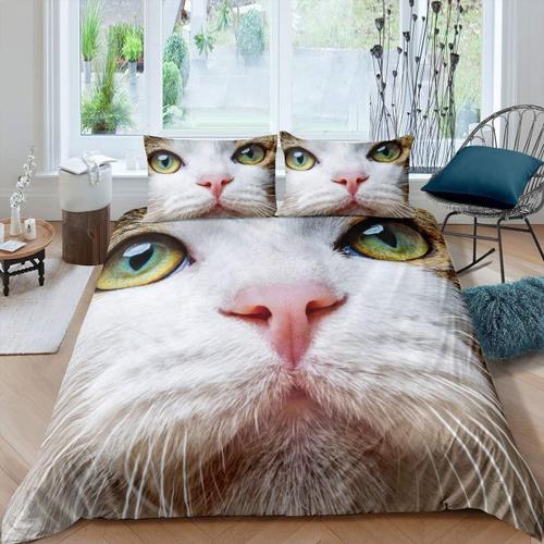 Parure De Lit Chat Mignon Pour Enfants, Gar?Ons Et Filles, Housse D... on Productcaster.