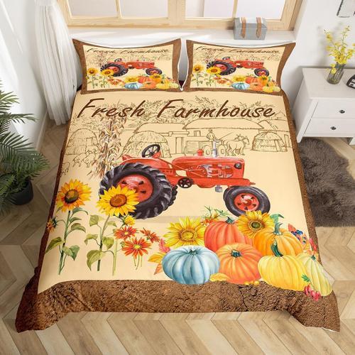 Housse De Couette Avec Tracteur Agricole, Ensemble De Literie D'aut... on Productcaster.