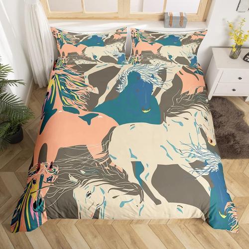 Housse De Couette Cheval, Ensemble De Literie ¿¿ Th¿¿Me Animal De D... on Productcaster.