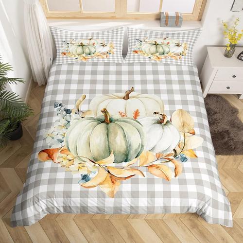 Housse De Couette En Forme De Citrouille Aquarelle, Ensemble De Lit... on Productcaster.