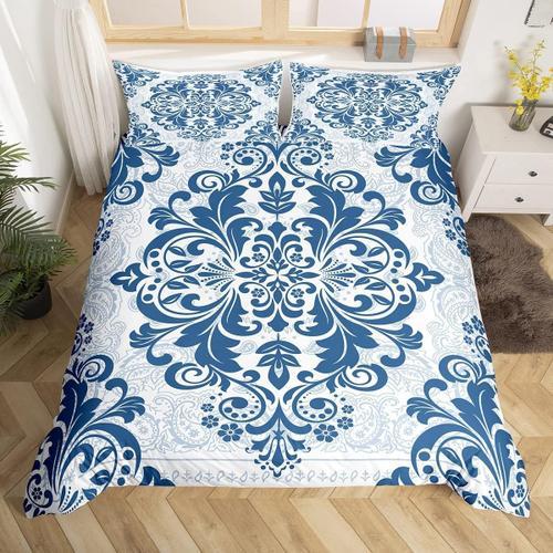 Housse De Couette Motif Paisley, Style Boho Mandala, Pour Adolescen... on Productcaster.