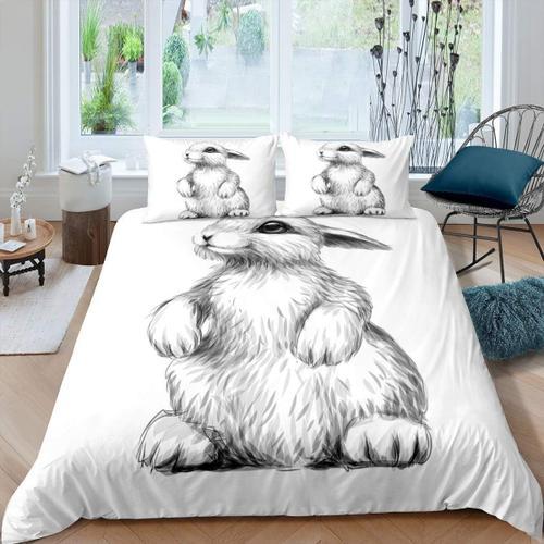 Housse De Couette En Forme De Lapin, Th¿¿Me Animal Mignon, Ensemble... on Productcaster.