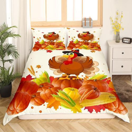 Housse De Couette En Forme De Citrouille D'automne, Ensemble De Lit... on Productcaster.