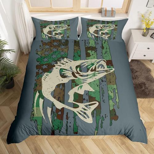 Parure De Lit Camouflage Vert Pour Enfants, Ensemble De Literie Kin... on Productcaster.