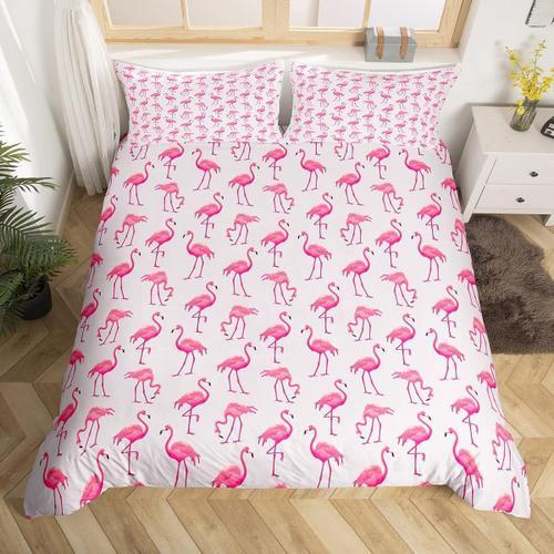 Flamingo Literie Housse De Couette Roi Tropical Flamingo Ensemble D... on Productcaster.