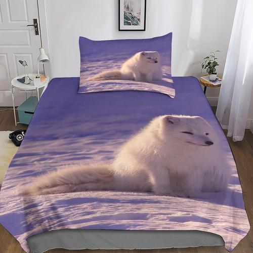 Arctic Fox D Imprimé Parure De Lit Et Taies D'oreiller De Literie A... on Productcaster.