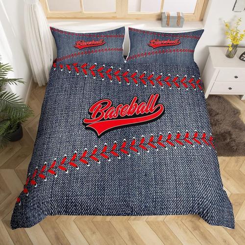 Housse De Couette ¿¿ Motifs De Baseball, Ensemble De Literie Pour E... on Productcaster.